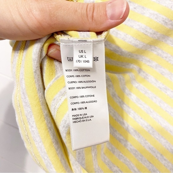 Urban Renewal | Stripped Cropped Y2K Style T-Shirt Size Large - Picture 5 of 8